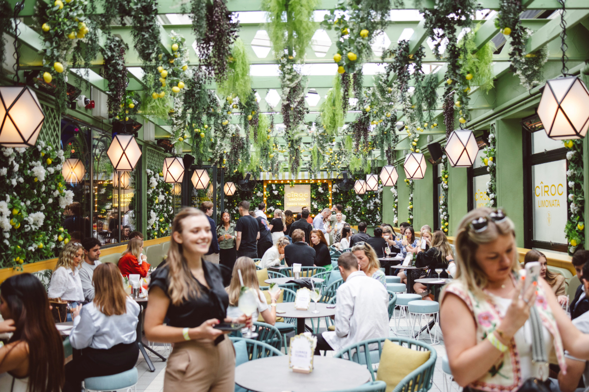 Swingers Ciroc Vodka summer terrace